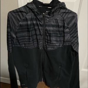 Black nike zip up jacket